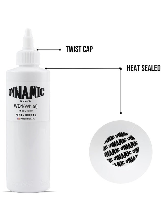 Dynamic Color Co White Premium Tattoo Ink 8 OZ, Sterilized, Vegan, Premium Quality Pigment For Vivid And Long-Lasting Results - Image 2